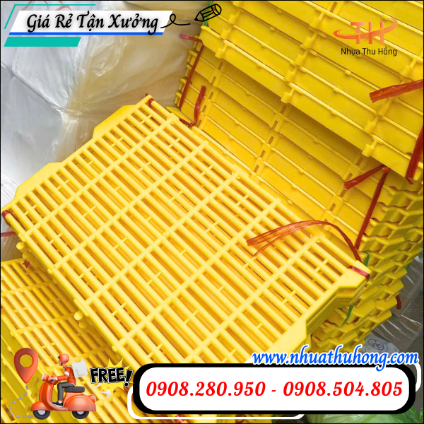 Tấm sàn nhựa 40x60cm giá sỉ rẻ bền chắc tận xưởng HCM 5 Tấm nhựa lót sàn 40x60cm cho chuồng trại – Giao sỉ toàn quốc, giá rẻ tận xưởng