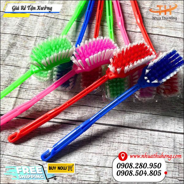 Cây cọ bồn cầu giúp làm sạch nhanh