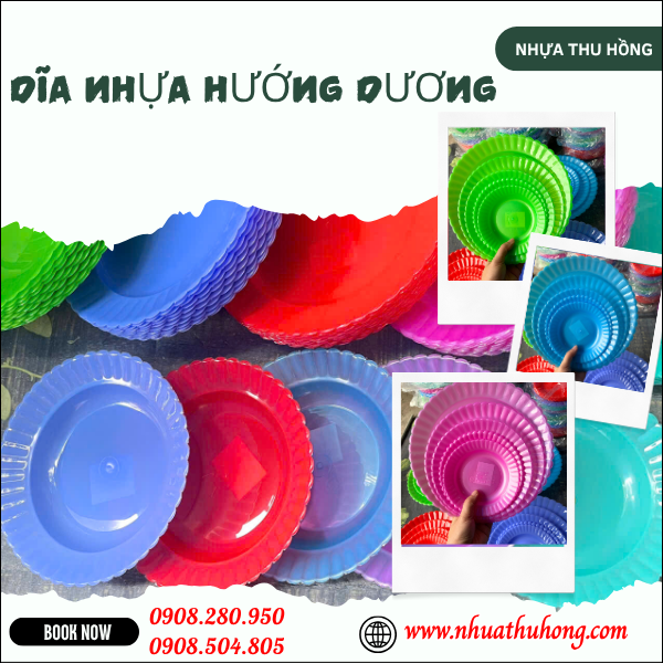 sỉ lẻ dĩa nhựa hướng dương