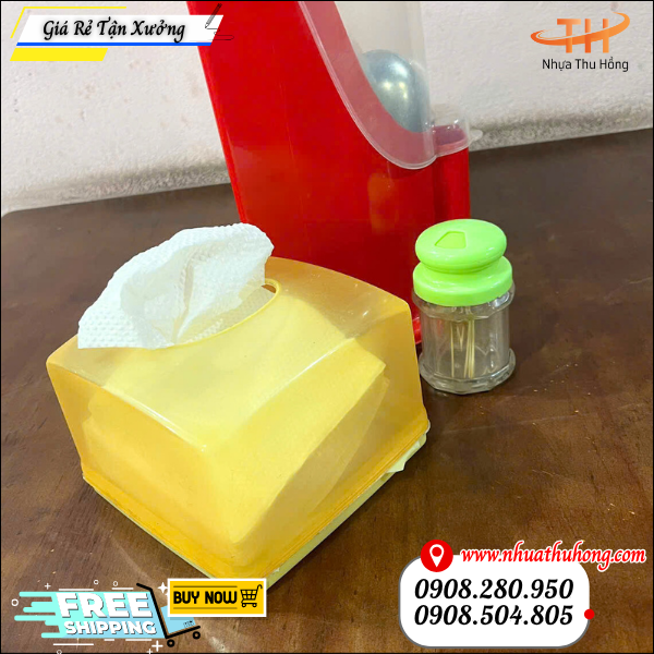hộp đựng giấy ăn trong hàng quán