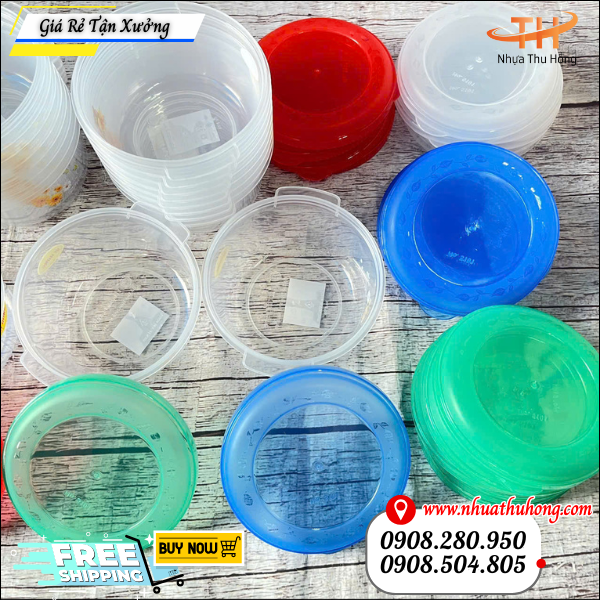 thố đựng thực phẩm an toàn, nhựa dày đẹp bền