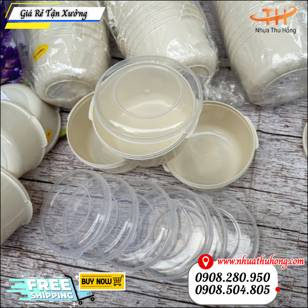 thố tròn nhí nhựa dày