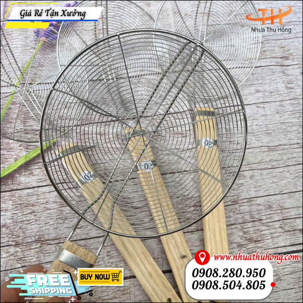 vợt inox cán gỗ giá sỉ