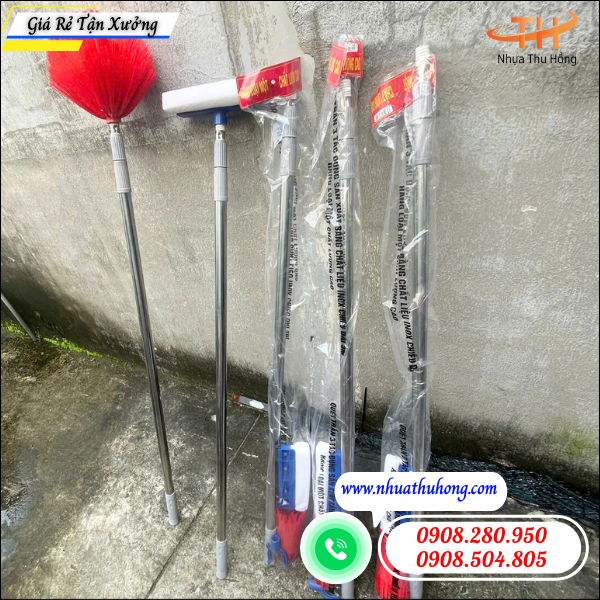 Bỏ sỉ cây quét trần nhà 3 chi tiết, chổi quét mạng nhện giá rẻ 5 cây quét mạng nhện giá rẻ tận xưởng