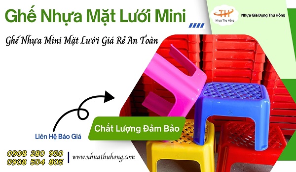 Ghế nhựa lưới sỉ rẻ loại dày – Mẫu đẹp, bền chắc 1 ghe nhua mat luoi gia