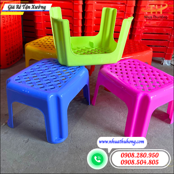 Ghế nhựa lưới sỉ rẻ loại dày – Mẫu đẹp, bền chắc 3 ghế nhựa lưới nhiều màu