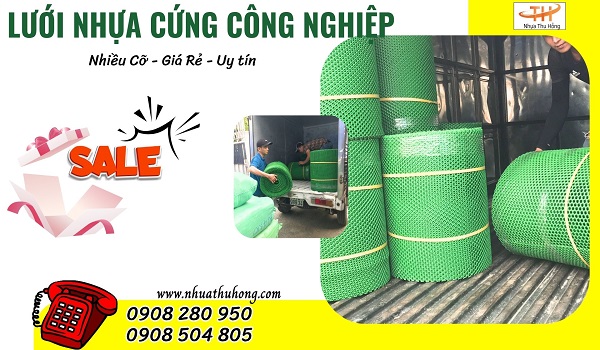 Giao hàng lưới nhựa cứng giá rẻ tận xưởng Nhựa Thu Hồng – hàng sẵn kho, uy tín toàn quốc 1 giao hang luoi nhua cung