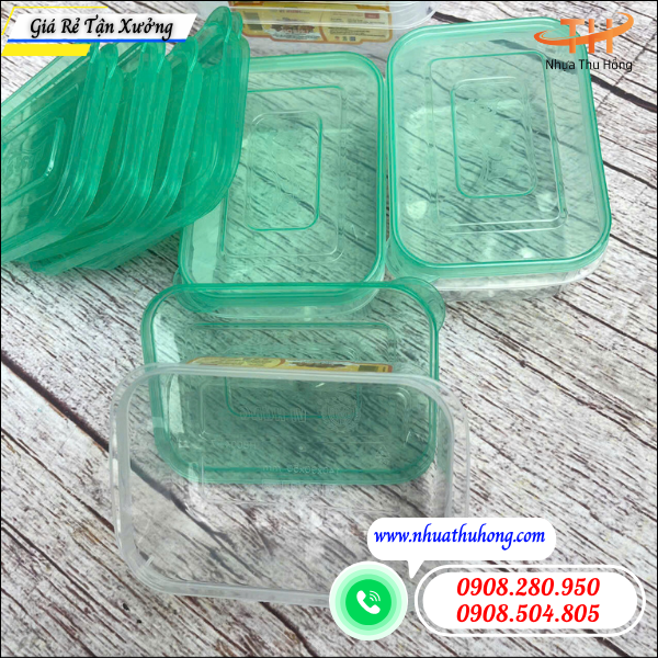 Cung cấp sỉ rẻ hộp nhựa chữ nhật có nắp đựng thực phẩm giá tận xưởng 3 phân phối hộp nhựa chữ nhật có nắp đậy khít