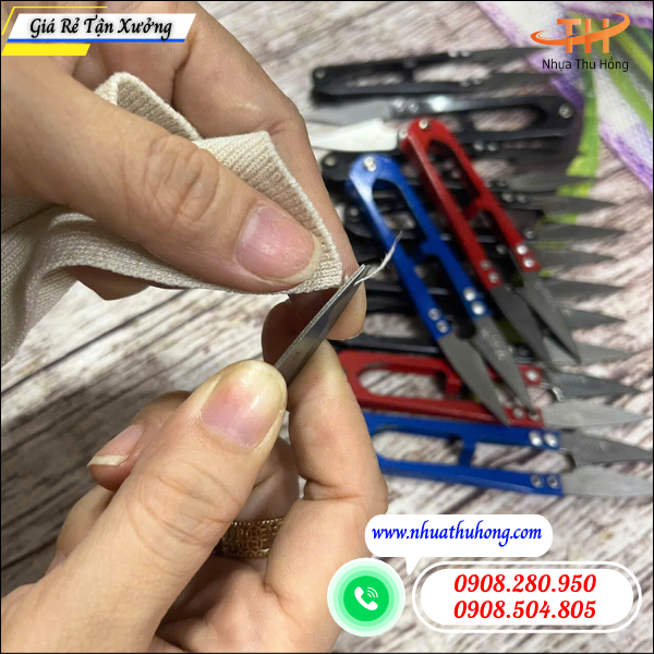 Kéo bấm chỉ sỉ rẻ sắc bén – Hàng bền đẹp giá xưởng 4 kéo bấm chỉ lưỡi bén