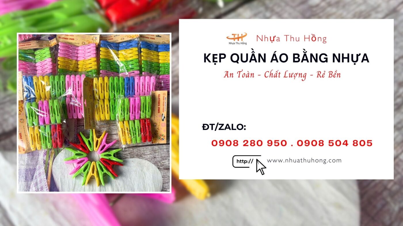 Sỉ lẻ kẹp nhựa treo quần áo giá rẻ nhiều màu 1 kep do nhua