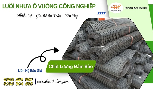 Lưới nhựa vuông giá rẻ – nơi mua uy tín tại Nhựa Thu Hồng, hàng sẵn nhiều khổ 1 luoi o vuong