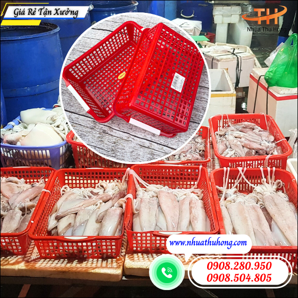 Rổ nhựa hàn sỉ lẻ giá rẻ tận xưởng TpHCM 4 rổ nhựa đựng trái cây rau củ giá sỉ