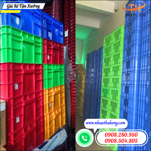 Sóng nhựa - thùng nhựa kín giá sỉ tận kho hàng dày, bền, chịu tải tốt 5 sóng nhựa công nghiệp giá rẻ