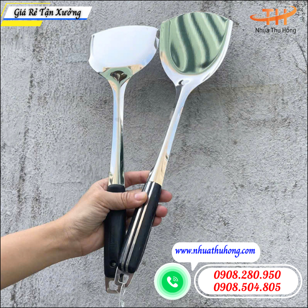 Xẻng chiên đa năng giá sỉ rẻ siêu bền dày đẹp, chịu nhiệt 3 xẻng chiên xào