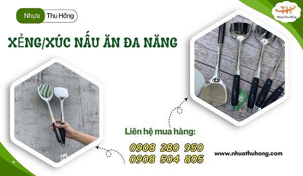 Xẻng chiên đa năng giá sỉ rẻ siêu bền dày đẹp, chịu nhiệt 1 xeng nau an