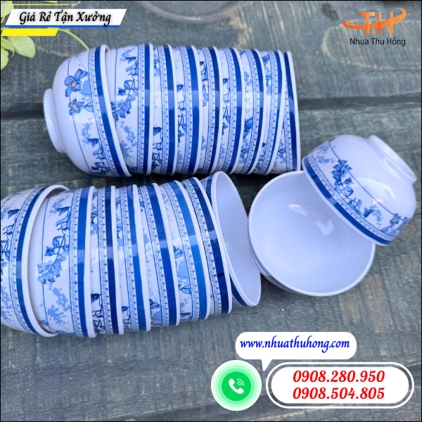 Nguồn sỉ chén nhựa mica cao cấp mẫu đẹp, số lượng lớn giá tốt 2 chén nhựa mica cứng