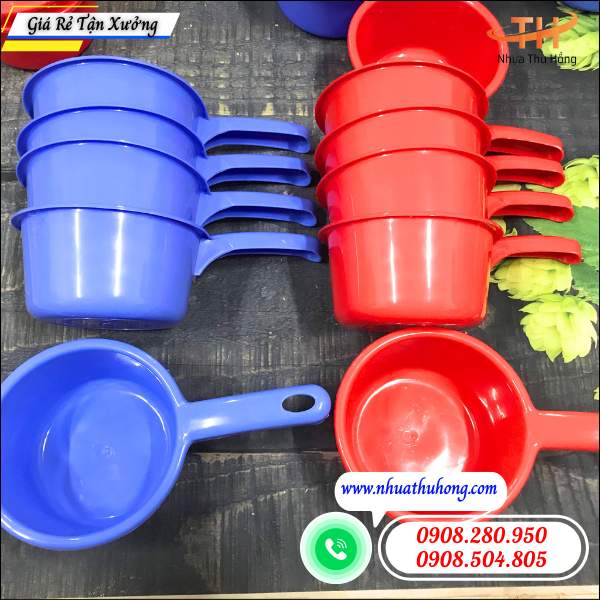 Gáo nhựa múc nước giá rẻ – Nhựa dày bền, mẫu đẹp tiện dùng 5 nhựa dày bền giá rẻ