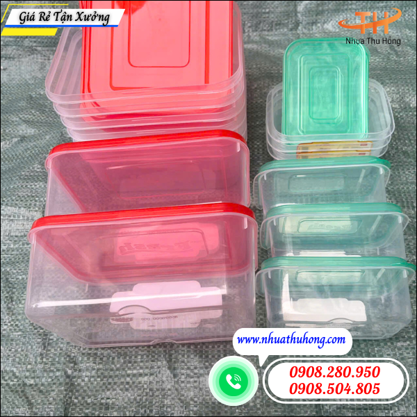 Mua hộp nhựa đựng thực phẩm nhiều cỡ ở đâu giá rẻ uy tín? 2 hộp nhựa đựng thực phẩm
