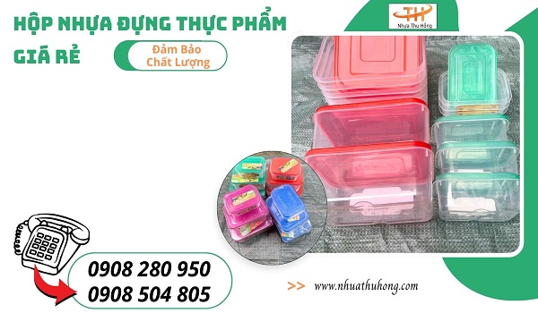 Mua hộp nhựa đựng thực phẩm nhiều cỡ ở đâu giá rẻ uy tín? 1 hop nhua