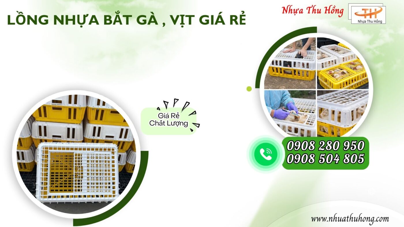 Lồng bắt gà vịt nhựa giá sỉ – bền nhẹ, dễ bắt, dễ dùng 1 long nhua bat ga vit 1