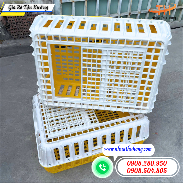 Lồng bắt gà vịt nhựa giá sỉ – bền nhẹ, dễ bắt, dễ dùng 3 lồng nhựa gom gà vịt