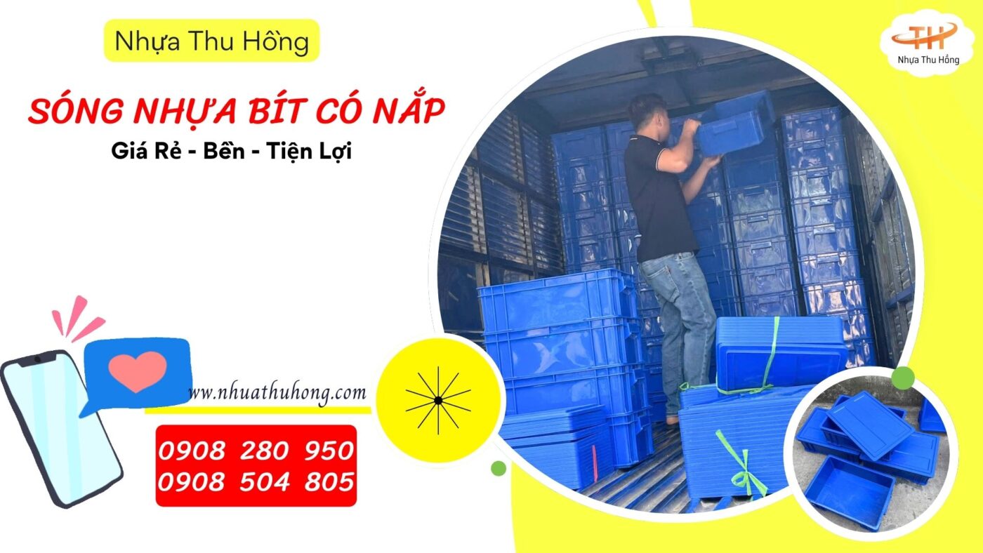 Sóng nhựa bít có nắp giá sỉ rẻ – Chất lượng cao, dùng bền 1 song nhua bit co nap 1