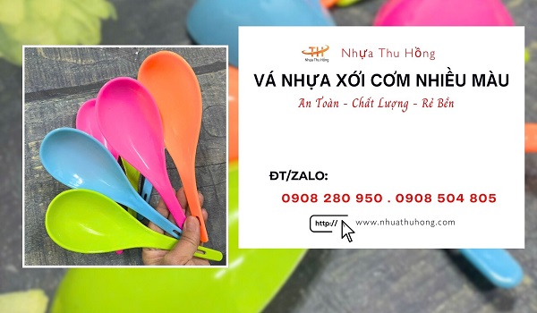Bỏ sỉ vá múc cơm nhựa ổn định hàng đẹp, rẻ, đủ màu 1 va nhua xoi com