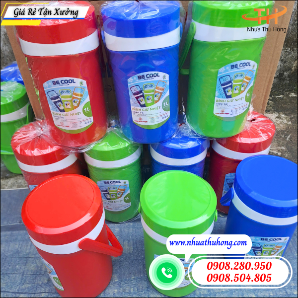 Ca nhựa giữ nhiệt 2l giá sỉ rẻ - giữ nhiệt ổn định, nhựa cứng cáp 5 ca nhựa đựng nước đá giá rẻ