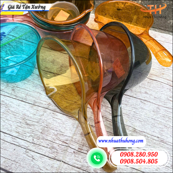 Ca múc nước nhựa trong giá rẻ dày đẹp – chuyên sỉ giá tốt 5 Ca Nhựa Gia Dụng Múc Nước Giá Tốt