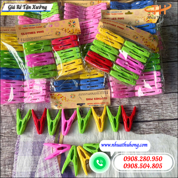 Kẹp phơi đồ bằng nhựa giá sỉ rẻ – hàng dày, bền, dùng lâu 4 kẹp phơi đồ bằng nhựa giá sỉ rẻ