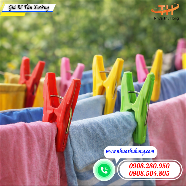 Kẹp phơi đồ bằng nhựa giá sỉ rẻ – hàng dày, bền, dùng lâu 3 kẹp phơi đồ nhựa dày