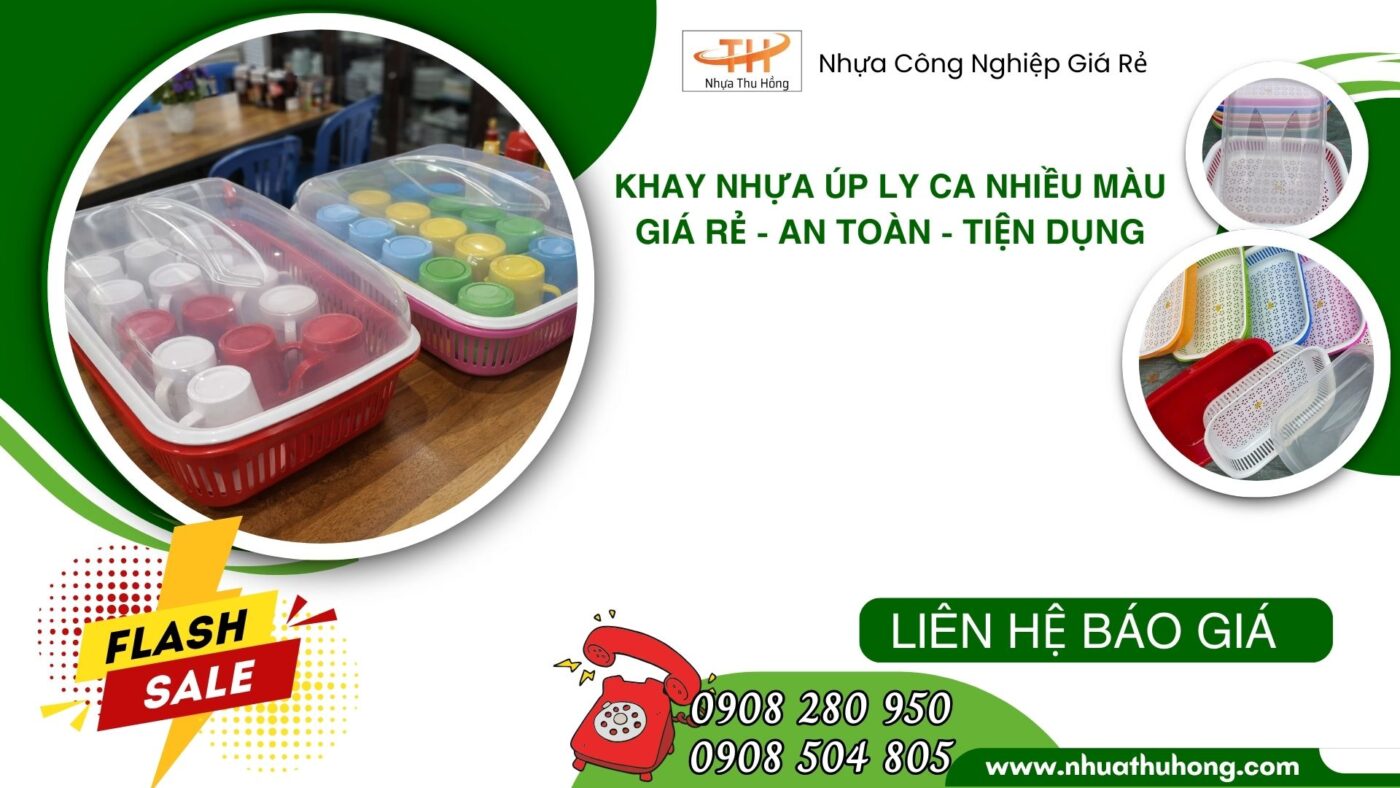 Mua sỉ khay nhựa úp ly, úp ca giá rẻ tại TP.HCM 1 khay nhua up ly