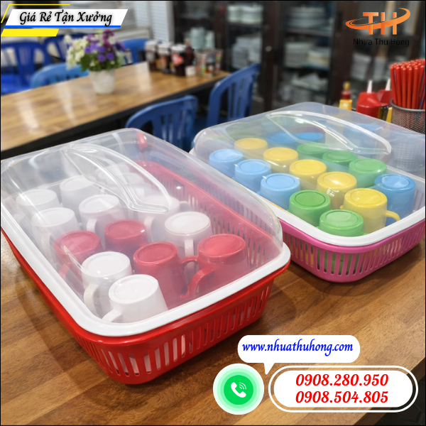 Mua sỉ khay nhựa úp ly, úp ca giá rẻ tại TP.HCM 4 khay nhựa gia dụng