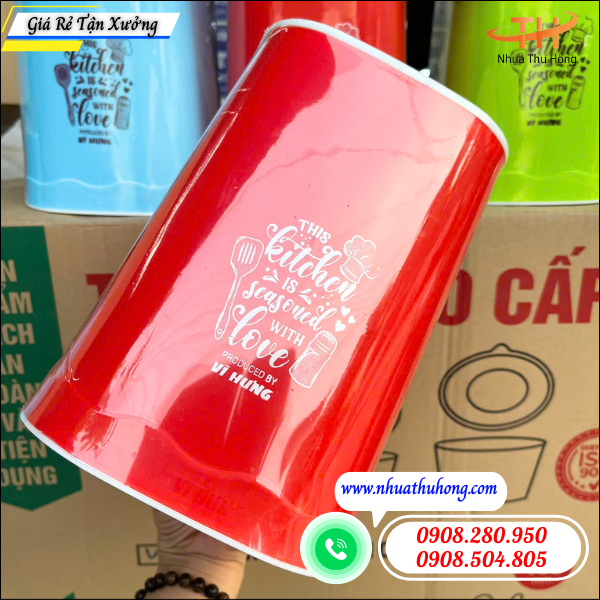 Ống cắm dao nhựa giá rẻ – mẫu đơn giản, dễ vệ sinh 3 ống cắm dao nhựa dễ vệ sinh