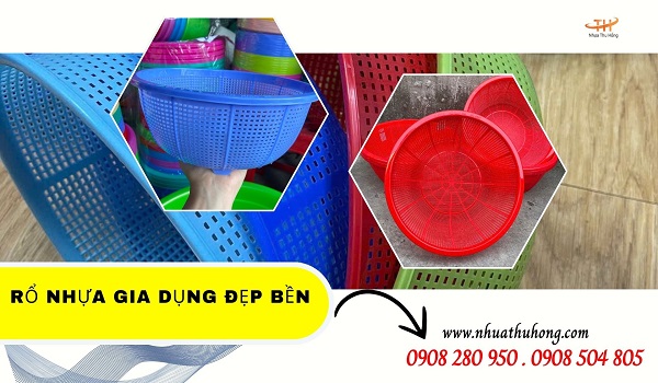 Bán sỉ rổ nhựa gia dụng đủ size – Màu đẹp, nhựa dày 1 ro nhua gia dung 2