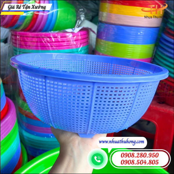 Bán sỉ rổ nhựa gia dụng đủ size – Màu đẹp, nhựa dày 5 rổ nhựa gia dụng giá sỉ