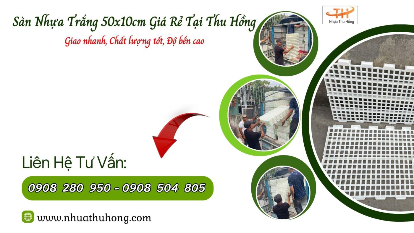 Thu Hồng giao đơn sàn nhựa trắng 50x100cm cho khách sỉ Nhà Bè 1 san nhua 1