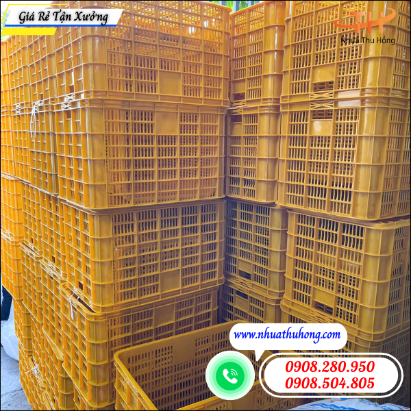 Mua sỉ sóng nhựa, sọt nhựa đựng sầu riêng giá rẻ toàn quốc 5 sóng nhựa đựng sầu riêng giá sỉ