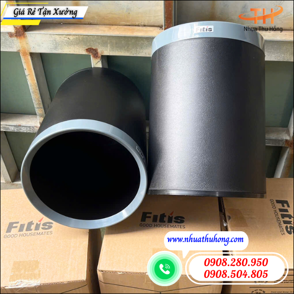 Thùng rác nhựa 10l giá rẻ – nhựa dày, bền đẹp, dễ vệ sinh 2 thùng rác nhựa tròn 10l