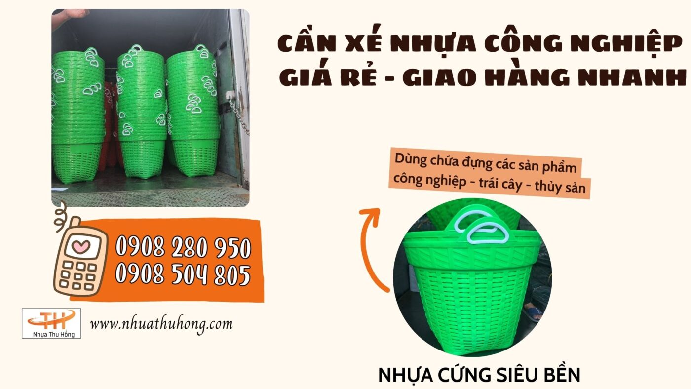 Một ngày giao sóng nhựa công nghiệp xanh giá rẻ tại kho Nhựa Thu Hồng 1 can xe nhua xanh 1