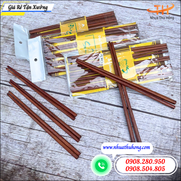 Nguồn đũa gỗ giá sỉ rẻ giao hàng nhanh toàn khu vực HCM 3 đũa gỗ chịu nhiệt