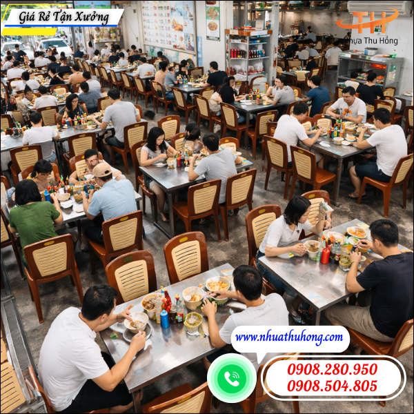 Tổng kho ghế nhựa dựa lớn màu nâu giá rẻ giao sỉ toàn quốc 4 ghế nhựa màu nâu