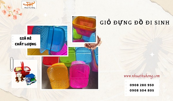 Sỉ rẻ giỏ đựng đồ đi sinh dùng trong bệnh viện, gia đình 1 gio nhua di sinh 1