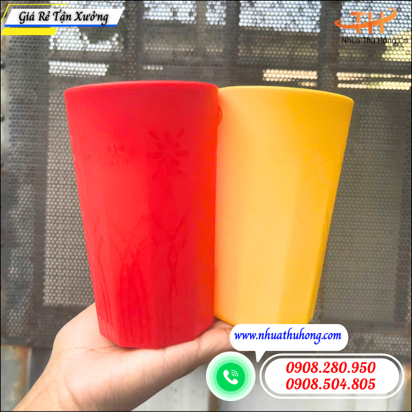 Nơi bán ly nhựa cao nhiều màu giá sỉ rẻ cho đại lý và cửa hàng 2 Ly nhựa cao nhiều màu xanh hồng cam trắng.