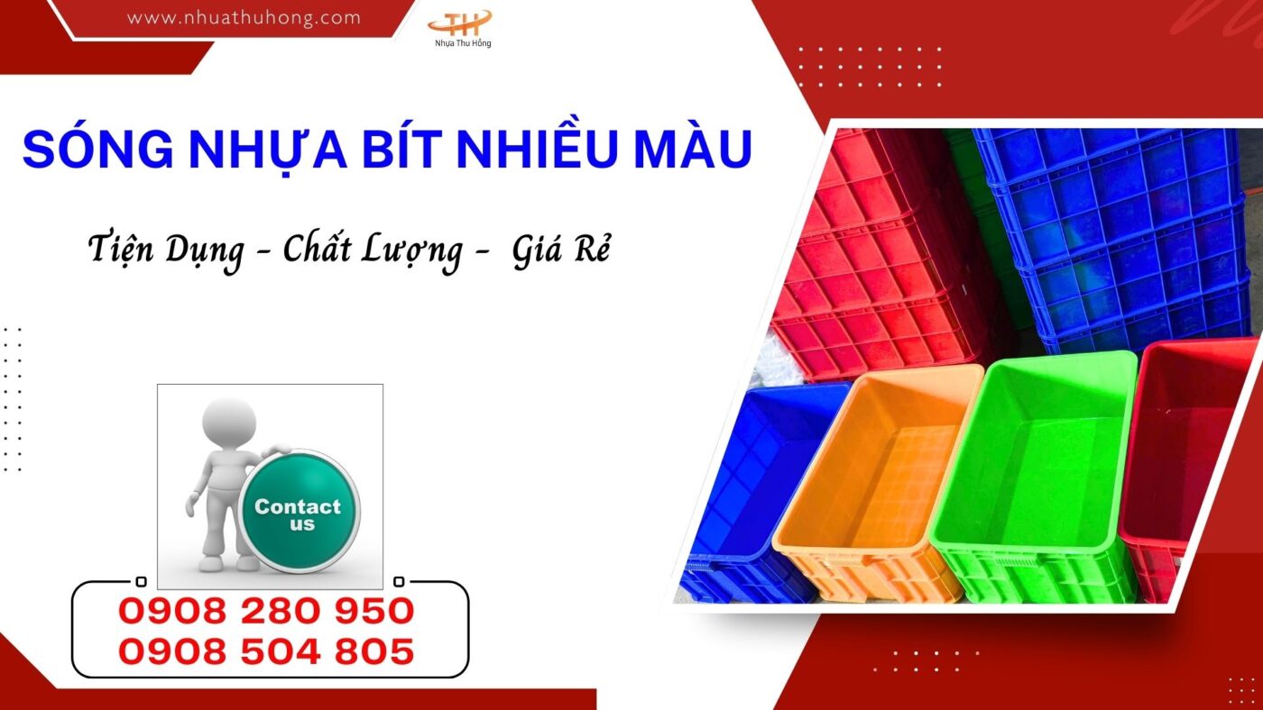 Kho sóng nhựa bít giá rẻ đủ size nhiều màu 1 song nhua bit 1