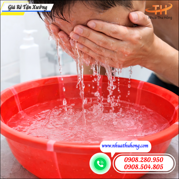 Bán sỉ thau nhựa kiểu rẻ – Lấy càng nhiều giá càng tốt 4 thau nhựa màu đẹp