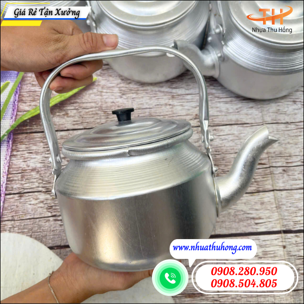 Địa chỉ bán ấm nhôm nấu nước giá rẻ uy tín tại TP.HCM 2 Ấm nhôm đun nước uống