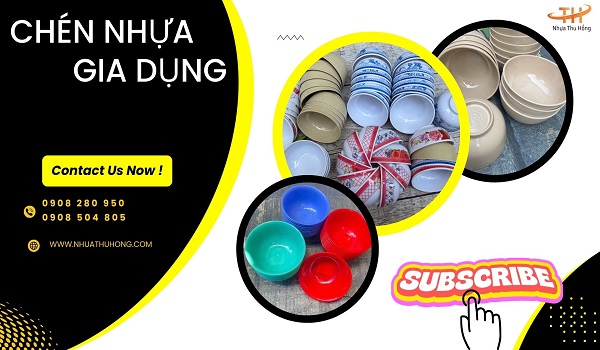 Chén nhựa gia dụng giá sỉ rẻ tiện lợi dùng an toàn hàng ngày 1 chen