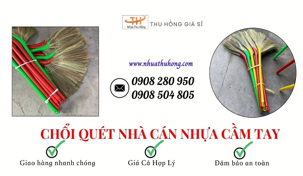 Mua chổi quét nhà cán nhựa ở đâu giá sỉ rẻ hàng bền đẹp 1 choi quet nha can nhua 2