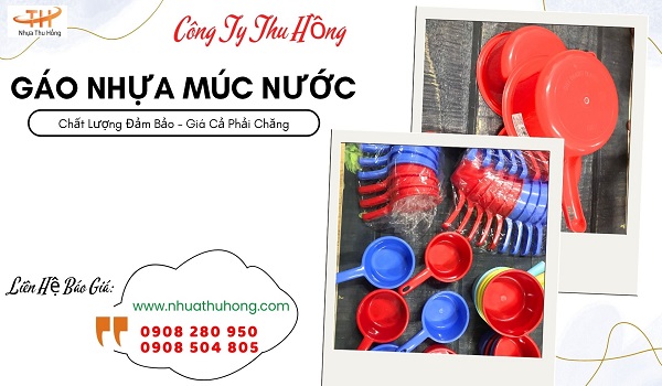 Gáo nhựa múc nước giá rẻ số lượng lớn hàng luôn có sẵn tại kho 1 gáo nhựa múc nước giá sỉ